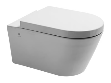Toilet - Wall-hung ceramic toilet by GUGLIELMI RUBINETTERIE - view 2